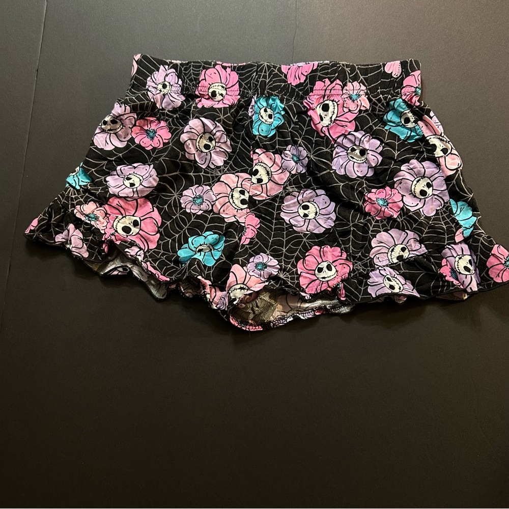 Disney Womens Black Pink Nightmare Before Christmas Sleepwear Shorts Size Small